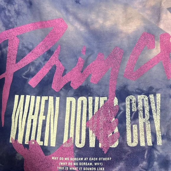 The Prince Estate Womens When Doves Cry T-Shirt Multicolor Tie Dye Size Large - Picture 6 of 7